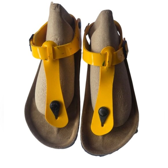Birkenstock Yellow Sandals with Contoured Footbed - Picture 2 of 7